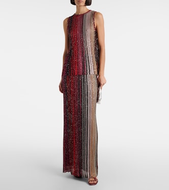 Top aus Stick mit Pailletten | Missoni