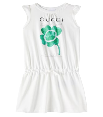 Printed cotton sweatshirt dress | Gucci Kids