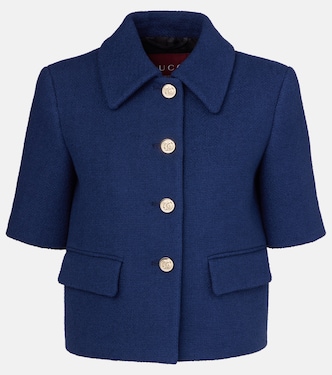 Giacca in tweed di misto cotone | Gucci