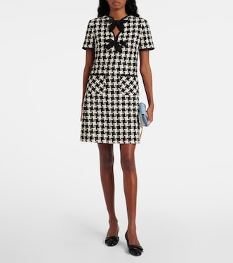 Abito corto in tweed pied-de-poule | Valentino