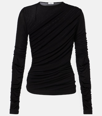 Top Tania in jersey con ruches | Agolde