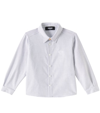 Medusa striped cotton shirt | Versace Kids