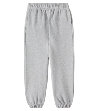 Logo cotton jersey sweatpants | Versace Kids