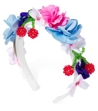 Floral-appliqué headband | Monnalisa