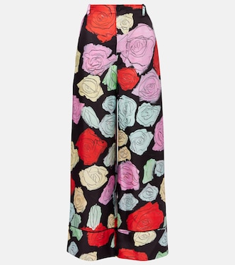 Floral silk palazzo pants | Marni