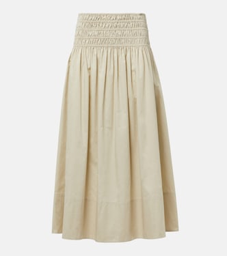 Leonie ruched midi skirt | Joseph