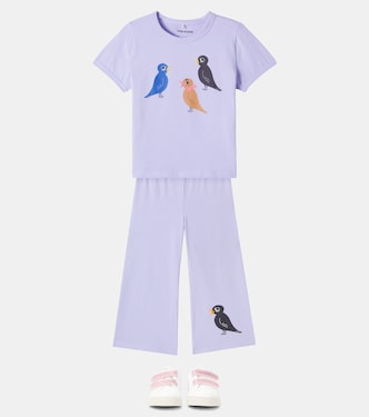 T-shirt Birds in misto cotone | Mini Rodini