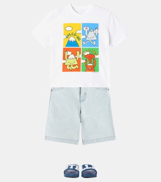 Camiseta de algodón estampada | Stella McCartney Kids