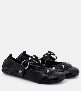 Mary-Jane-Ballerinas Le City aus Leder | Balenciaga