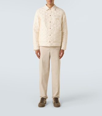 Pleated gabardine chinos | Moncler