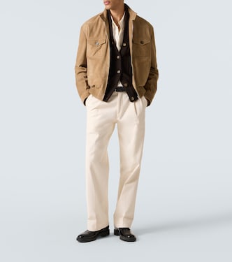 Suede bomber jacket | Dolce&Gabbana