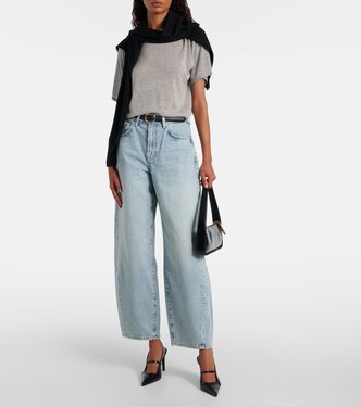 Twisted Bonnie mid-rise barrel jeans | 7 For All Mankind
