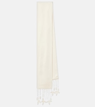 Lace-trimmed scarf | Toteme