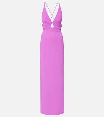 Milly cutout crêpe maxi dress | Solace London