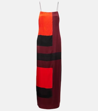 Mae printed silk-blend maxi dress   | Staud