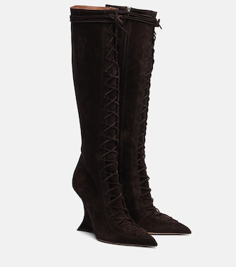Nina 105 suede knee-high boots | Paris Texas