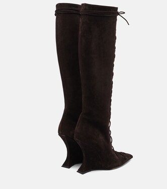 Nina 105 suede knee-high boots | Paris Texas