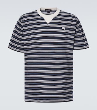 Song striped wool and cotton T-shirt | Wales Bonner