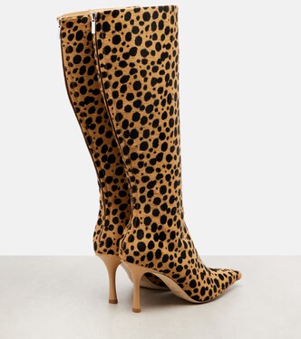 Gloria 85 calf hair knee-high boots | Jimmy Choo