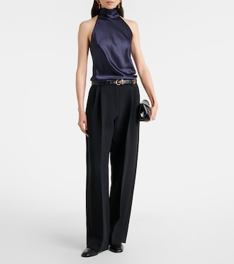 Chilton silk-blend charmeuse top | Ralph Lauren Collection