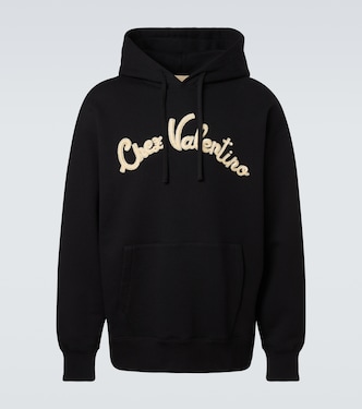 Chez Valentino cotton jersey hoodie | Valentino