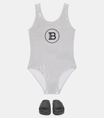 Logo rubber slides | Balmain Kids