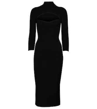 Mischa ribbed-knit midi dress | Khaite