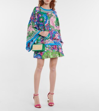Floral silk-blend charmeuse top | Dolce&Gabbana