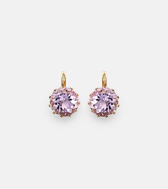 Orecchini in oro 18kt con ametista | Ileana Makri