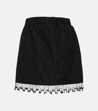 High-Rise Minirock aus Organza | Ganni
