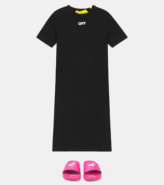 Logo rubber slides | Off-White Kids