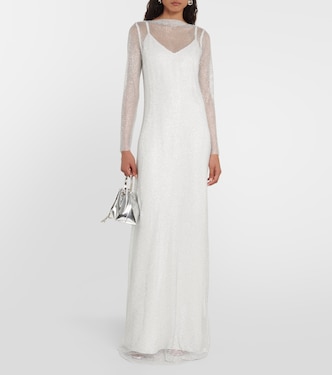 Caracas embellished mesh maxi dress | Max Mara