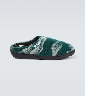 x Subu - Slippers in misto lana jacquard | And Wander