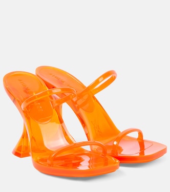 Sandali Brito 95 in PVC | Amina Muaddi