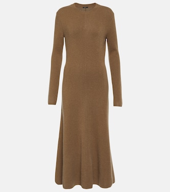Robe midi en cachemire mélangé | Joseph