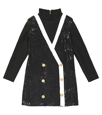Sequin blazer dress | Balmain Kids