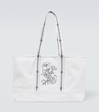 Laundry embroidered canvas tote bag | Bode