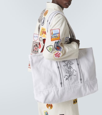 Borsa Laundry in canvas con ricamo | Bode
