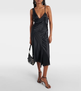 Ayrich embroidered silk midi dress | Isabel Marant