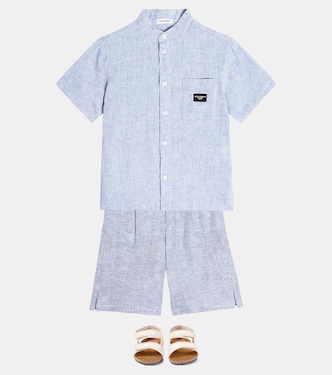 Camisa de lino | Dolce&Gabbana Kids