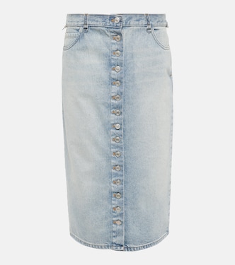 Multiflex denim midi skirt | Courrèges