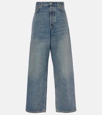 Jeans a gamba larga e vita media | Balenciaga
