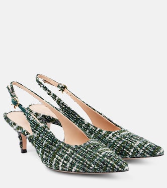 55 bouclé slingback pumps | Gianvito Rossi