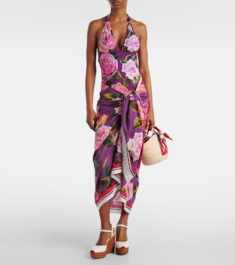 Pareo de algodón floral | Dolce&Gabbana