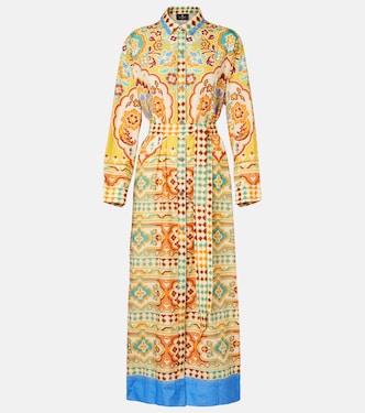 Robe midi imprimée en coton et soie | Etro