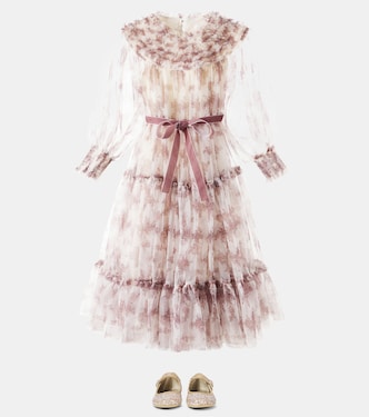 Domenica toile de jouy tulle dress | C'era Una Volta
