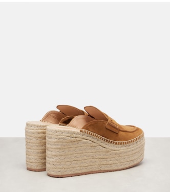 Alpargatas con cuña Maxilla de ante | Gianvito Rossi