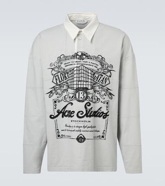 Logo cotton polo shirt | Acne Studios
