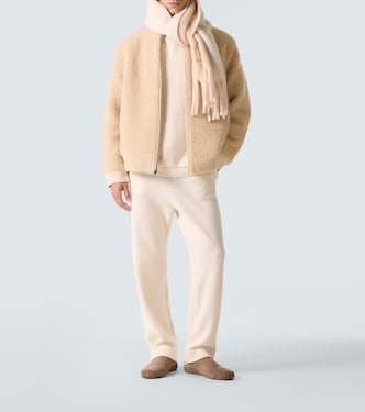 T-Bird cashmere jacket with emerald | God's True Cashmere