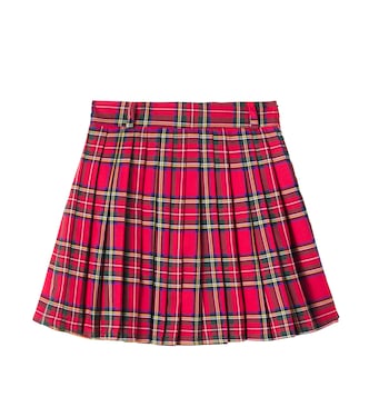 Martina plaid pleated skirt  | The New Society